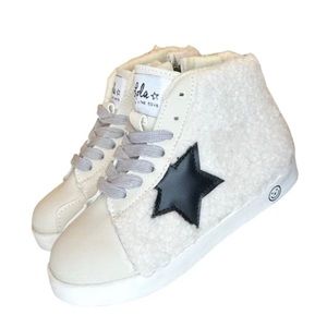 Lola + The Boys Sherpa Star High Top Sneakers